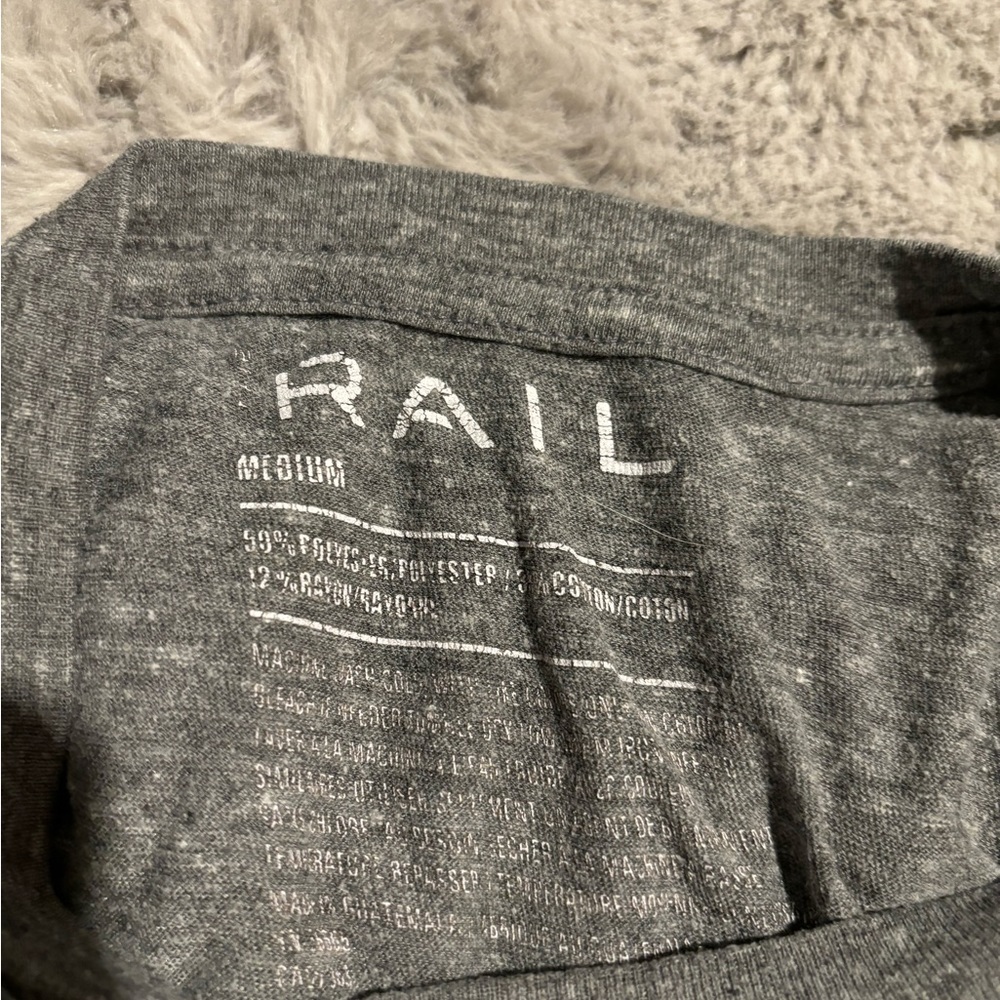 grey rail tee shirt